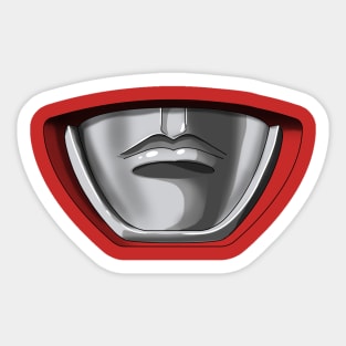 Mighty Morphin Power Mask RED Sticker